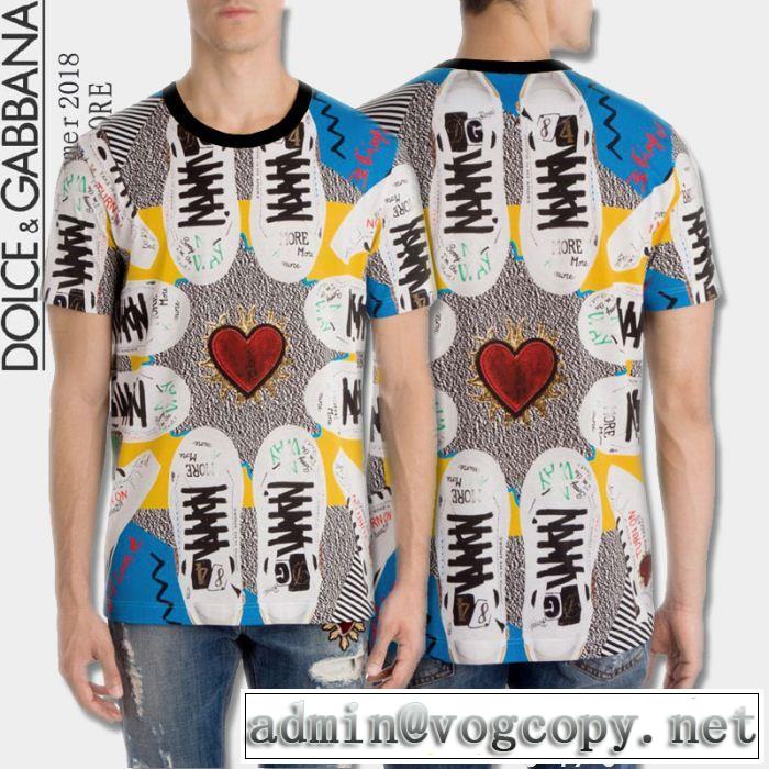 半袖Tシャツ 超目玉新作 2018年人気満々のブランド ドルチェ＆ガッバーナ Dolce&Gabbana