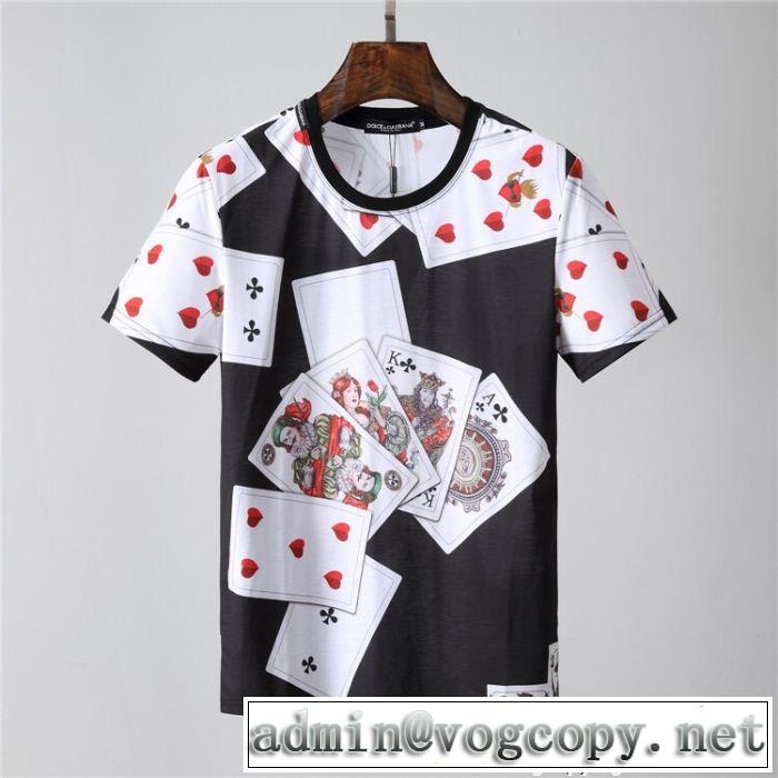 2018【SALE！】 半袖Tシャツ 人目を引く存在感 ドルチェ＆ガッバーナ Dolce&Gabbana