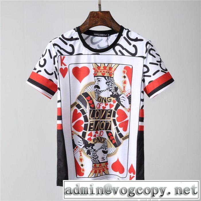 ドルチェ＆ガッバーナ Dolce&Gabbana 2018年人気満々のブランド 半袖Tシャツ 旬のアイテム