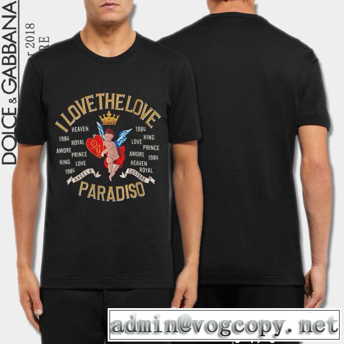 超人気美品 半袖Tシャツ ドルチェ＆ガッバーナ Dolce&Gabbana 2色可選 2018年春夏シーズン