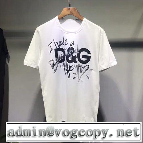 2018夏の定番新品到来! 半袖Tシャツ 人気急上昇中 ドルチェ＆ガッバーナ Dolce&Gabbana  すっかり定番化