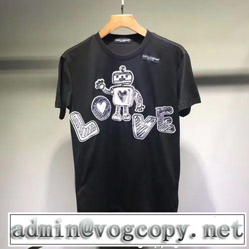 半袖Tシャツ 2色可選 有名人同じアイテム  ドルチェ＆ガッバーナ Dolce&Gabbana 数量限定再入荷