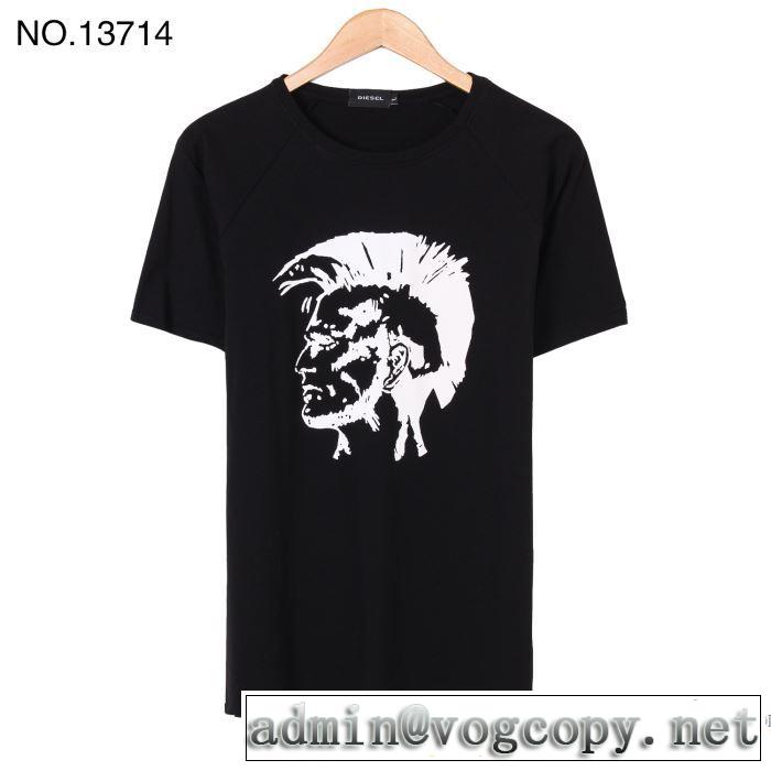 吸汗性に優れ ディーゼル DIESEL 2018春夏新作 半袖Tシャツ 4色可選 再入荷！