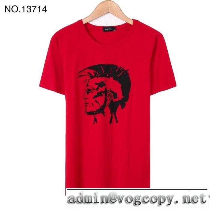 吸汗性に優れ ディーゼル DIESEL 2018春夏新作 半袖Tシャツ 4色可選 再入荷！