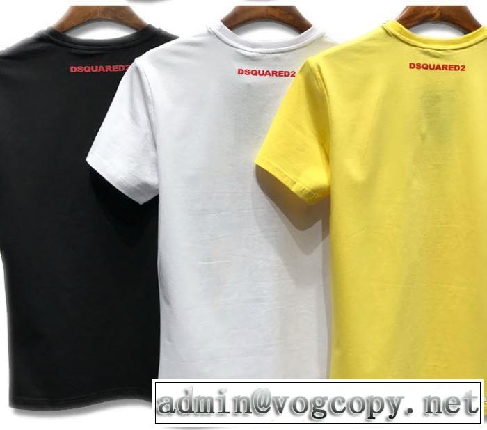 ディースクエアード DSQUARED2 2018春夏新作 クールビズ 半袖Tシャツ 3色可選 超人気美品