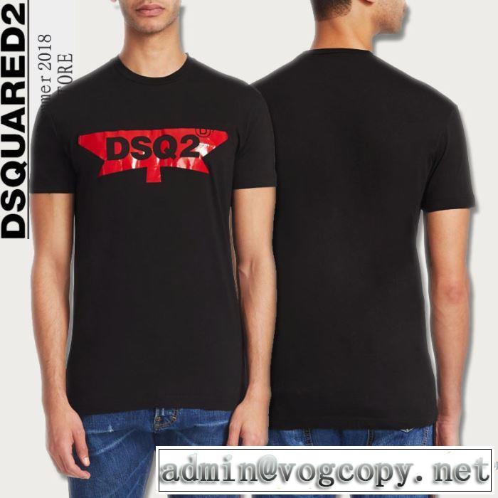 稀少*入手困難 ディースクエアード DSQUARED2 シンプル 2018春夏新作 半袖Tシャツ 2色可選