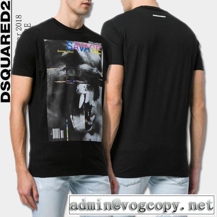 2色可選 2018新品入荷 ストリートファッション ディースクエアード DSQUARED2 半袖Tシャツ