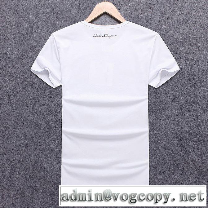 軽量で薄手の サルヴァトーレフェラガモ FERRAGAMO 乾きやすい 2018春夏新作 半袖Tシャツ 3色可選