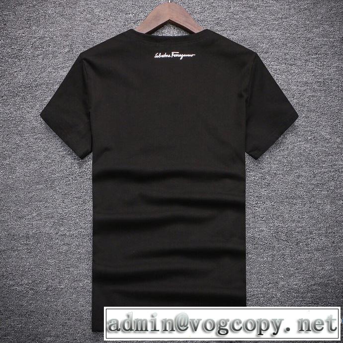 2018春夏新作 乾きやすい 半袖Tシャツ 3色可選 大人っぽく知的な サルヴァトーレフェラガモ FERRAGAMO