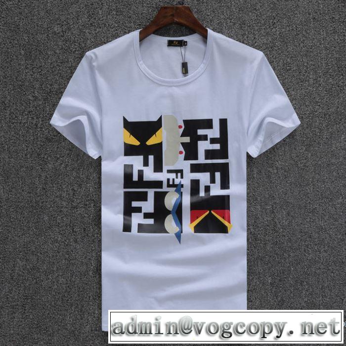 2018春夏新作 半袖Tシャツ フェンディ FENDI 2色可選 吸汗性に優れ 人気 ランキング
