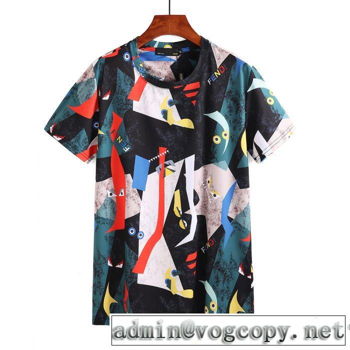 一味違うケーブル編みが魅力満点 2018春夏新作 半袖Tシャツ フェンディ FENDI 肌に馴染みやすい