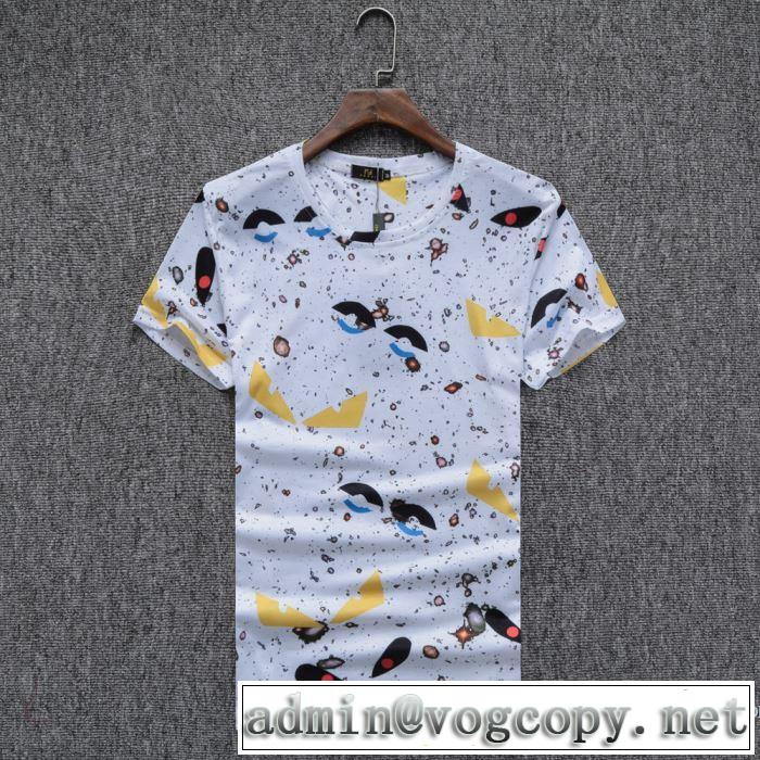 注目美品 2018春夏新作 半袖Tシャツ フェンディ FENDI 4色可選 肌に馴染みやすい