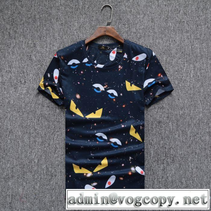 注目美品 2018春夏新作 半袖Tシャツ フェンディ FENDI 4色可選 肌に馴染みやすい