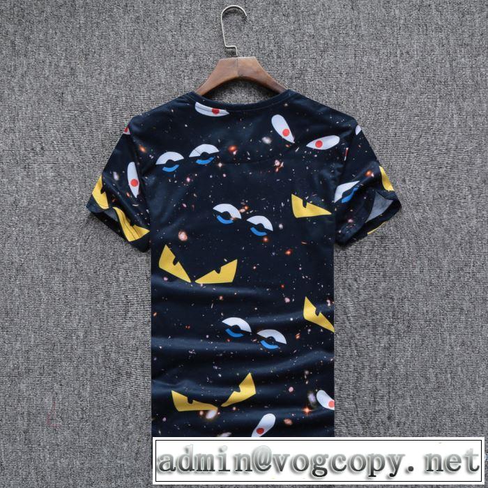 注目美品 2018春夏新作 半袖Tシャツ フェンディ FENDI 4色可選 肌に馴染みやすい