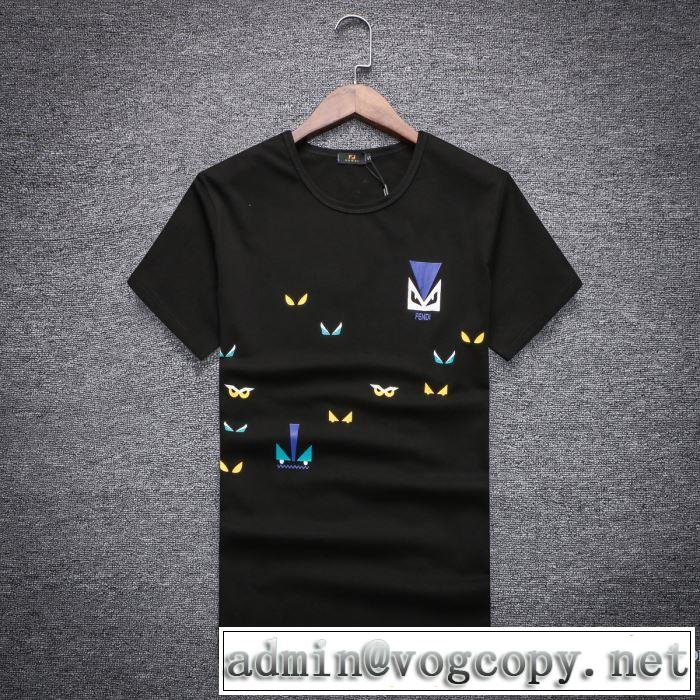 カジュアル ファッションスタッズ 2018春夏新作 半袖Tシャツ フェンディ FENDI 4色可選