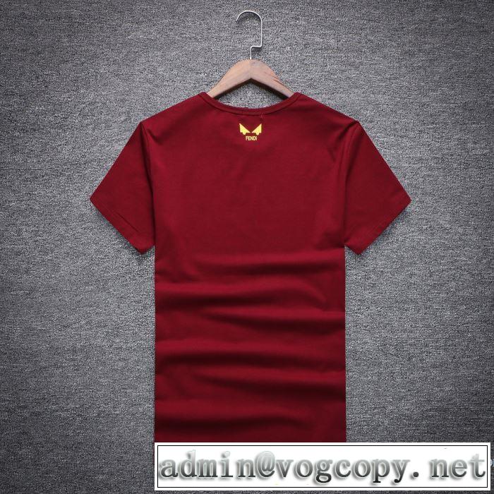 カジュアル ファッションスタッズ 2018春夏新作 半袖Tシャツ フェンディ FENDI 4色可選