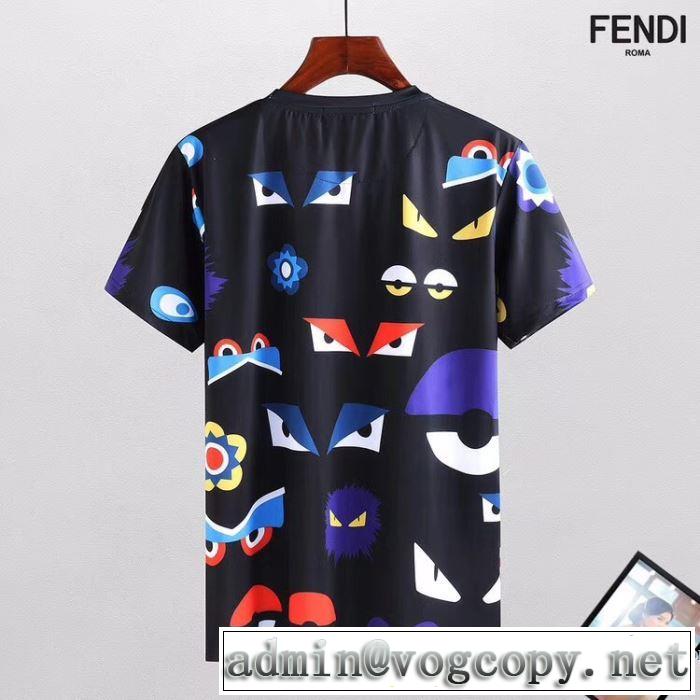 柔らかい手触り 2018春夏新作 半袖Tシャツ フェンディ FENDI 最終数量限り！