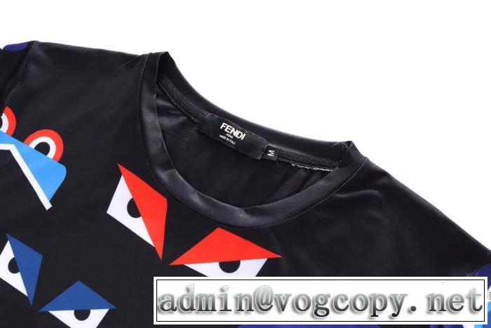 柔らかい手触り 2018春夏新作 半袖Tシャツ フェンディ FENDI 最終数量限り！