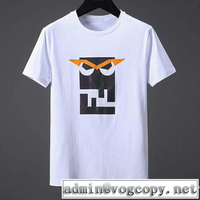 2色可選 快適な着心地 2018春夏新作 稀少*入手困難 半袖Tシャツ フェンディ FENDI