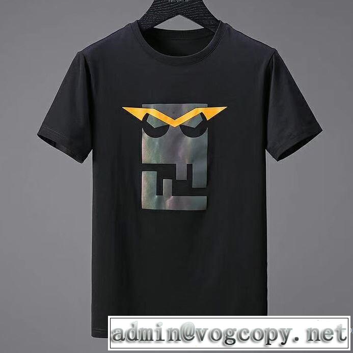 2色可選 快適な着心地 2018春夏新作 稀少*入手困難 半袖Tシャツ フェンディ FENDI
