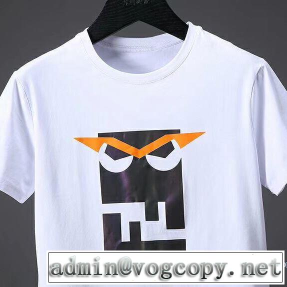 2色可選 快適な着心地 2018春夏新作 稀少*入手困難 半袖Tシャツ フェンディ FENDI