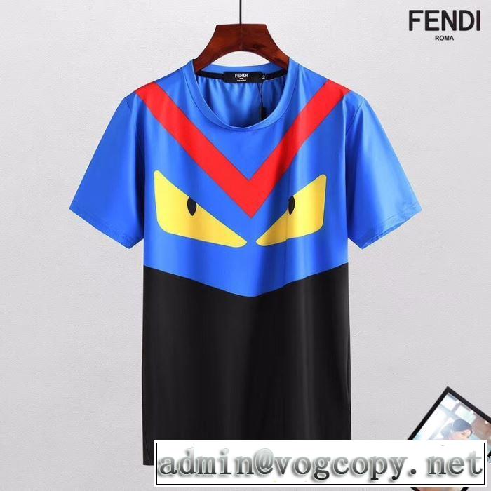 魅力をプラス 半袖Tシャツ フェンディ FENDI 2018春夏新作 着回し度抜群