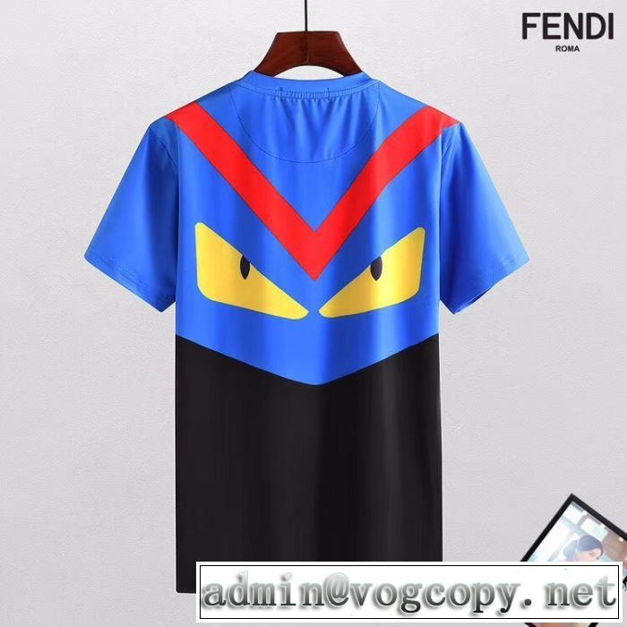 魅力をプラス 半袖Tシャツ フェンディ FENDI 2018春夏新作 着回し度抜群