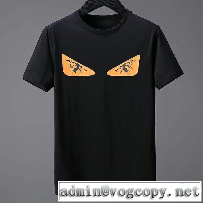 半袖Tシャツ ファッショニスタ愛用 フェンディ FENDI シンプル 2色可選 2018春夏新作