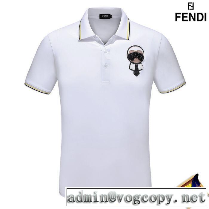  2色可選 2018春夏超人気の最新作 半袖Tシャツ フェンディ FENDI 吸汗速乾