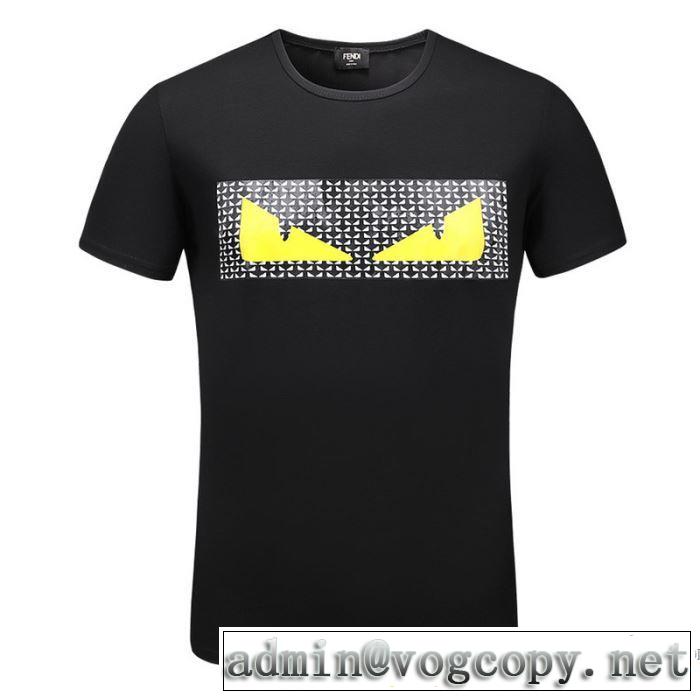 上品でベーシック 3色可選  2018春夏新作 半袖Tシャツ フェンディ FENDI シンプル