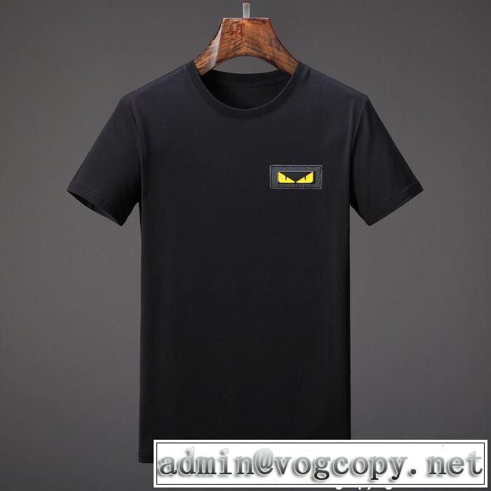 フェンディ FENDI 超定番人気 2018人気の主流アイテム 半袖Tシャツ 2色可選