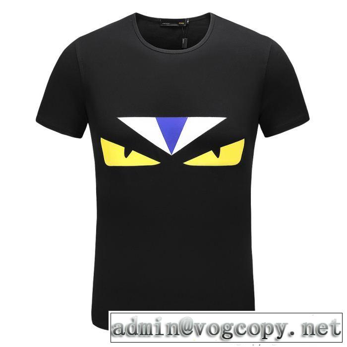 主役級のアイテム 2色可選 フェンディ FENDI 半袖Tシャツ 2018年人気満々のブランド