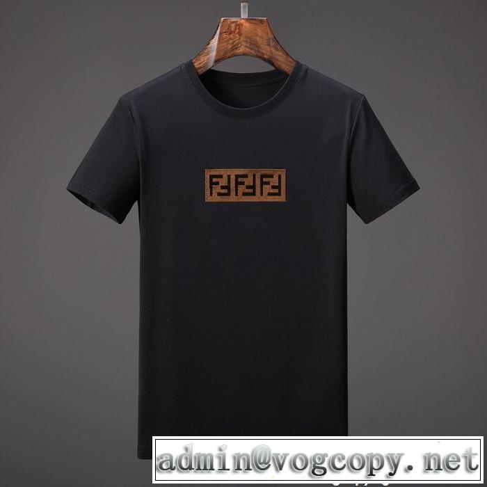 上品でベーシック フェンディ FENDI 半袖Tシャツ 2018夏の定番新品到来! 2色可選