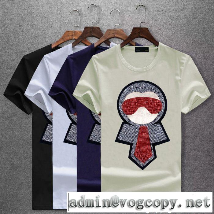 4色可選 フェンディ FENDI 2018年春夏入荷 ネット販売限定 半袖Tシャツ 海外限定アイテム
