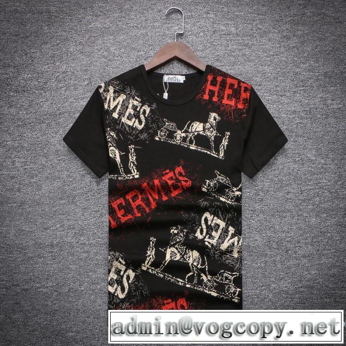 通気性に優れた 2018春夏新作 半袖Tシャツ 3色可選 エルメス HERMES 品良く