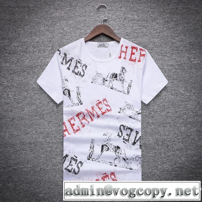 通気性に優れた 2018春夏新作 半袖Tシャツ 3色可選 エルメス HERMES 品良く