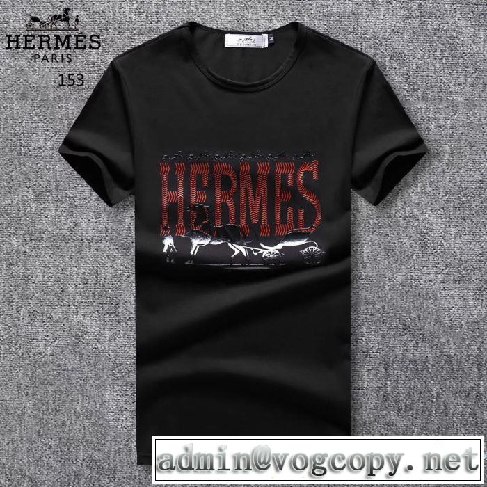 半袖Tシャツ 3色可選 エルメス HERMES 実用品 ラックスした雰囲気 2018春夏新作