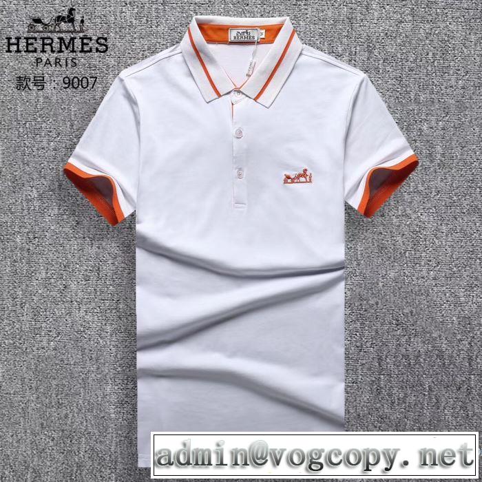 エルメス HERMES 2018春夏新作 3色可選 人気急上昇中 半袖Tシャツ 乾きやすい