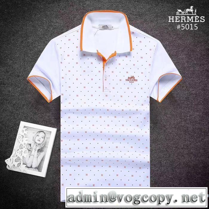 3色可選 エルメス HERMES 2018春夏新作 着回し度抜群 格好良いアイテム 半袖Tシャツ