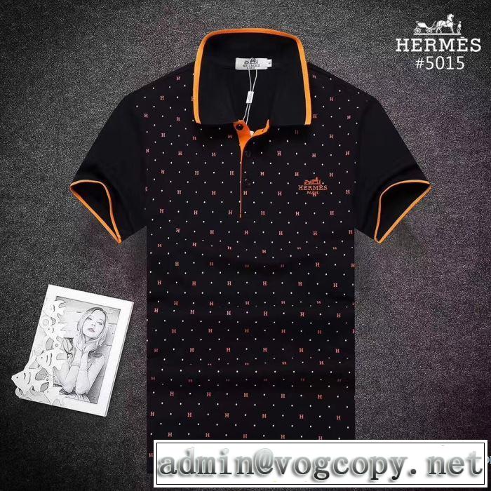 3色可選 エルメス HERMES 2018春夏新作 着回し度抜群 格好良いアイテム 半袖Tシャツ