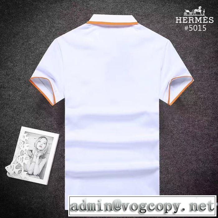3色可選 エルメス HERMES 2018春夏新作 着回し度抜群 格好良いアイテム 半袖Tシャツ