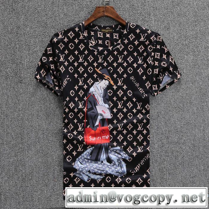 収縮性のある ルイ ヴィトン LOUIS VUITTON 3色可選 2018春夏新作 大人の個性を。半袖Tシャツ