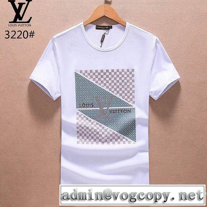 3色可選 ドライ 2018春夏新作 半袖Tシャツ お洒落な存在感 ルイ ヴィトン LOUIS VUITTON