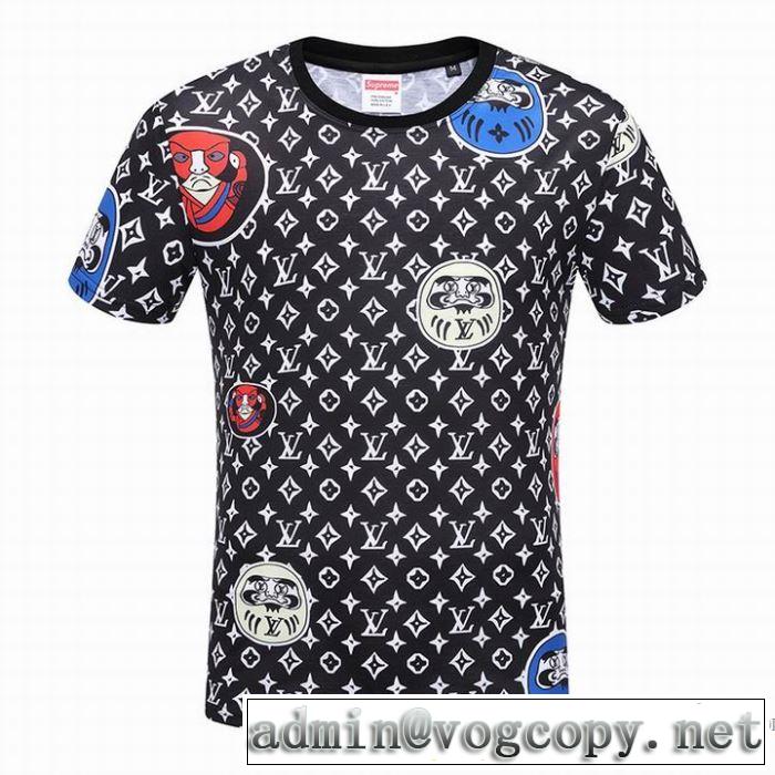 吸汗速乾 ルイ ヴィトン LOUIS VUITTON 2色可選 2018春夏新作 完売再入荷 半袖Tシャツ