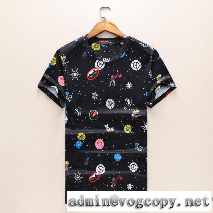通気性に優れた 2色可選 2018春夏新作 半袖Tシャツ ルイ ヴィトン LOUIS VUITTON 入手困難！