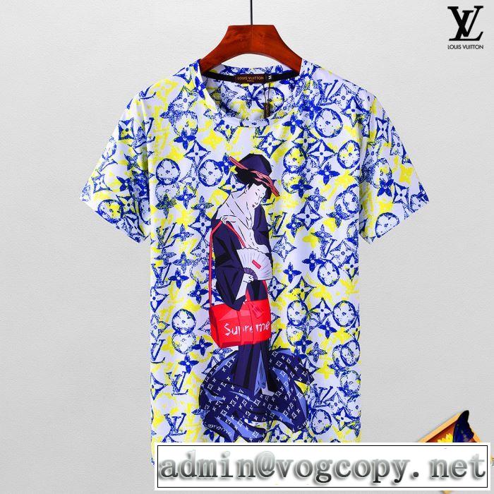  最近人気一番！ 2018春夏新作 ルイ ヴィトン LOUIS VUITTON カジュアル 半袖Tシャツ