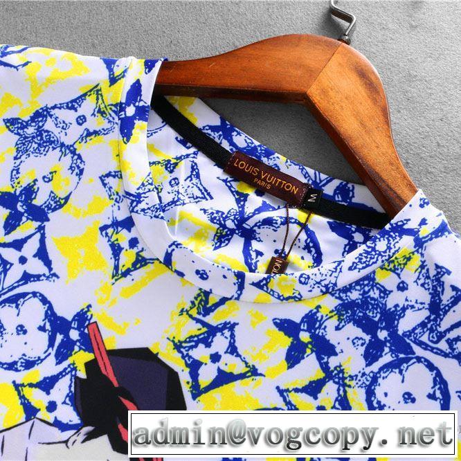 最近人気一番！ 2018春夏新作 ルイ ヴィトン LOUIS VUITTON カジュアル 半袖Tシャツ