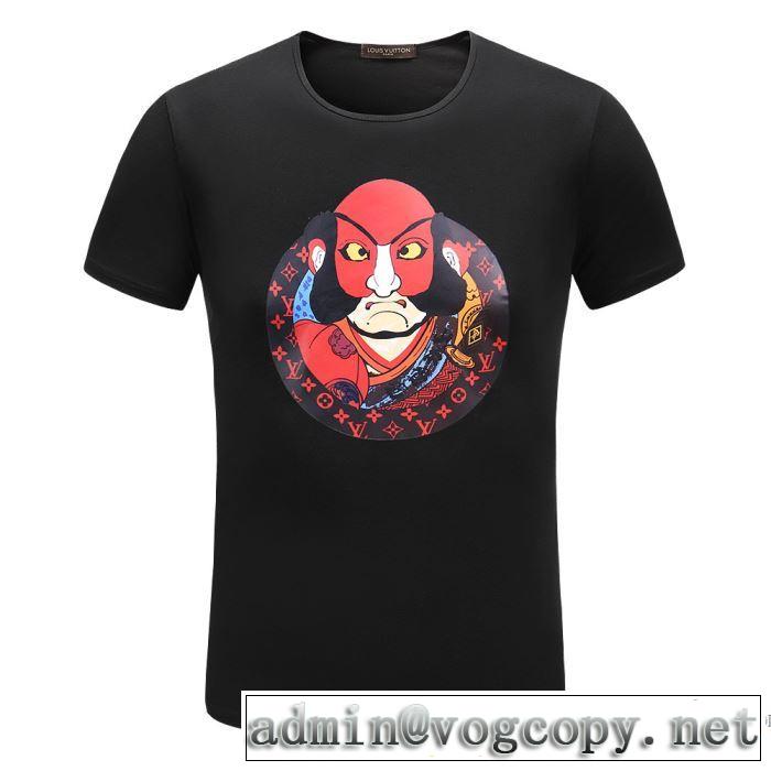  収縮性のある ルイ ヴィトン LOUIS VUITTON 2色可選 2018春夏新作 履き心地 半袖Tシャツ