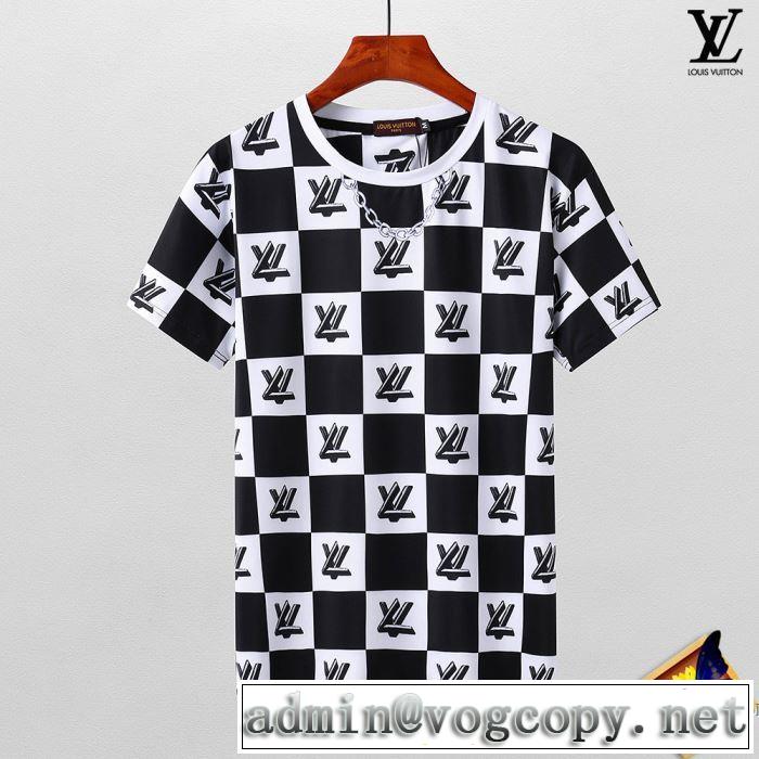 高感度アイテム シンプル 半袖Tシャツ ルイ ヴィトン LOUIS VUITTON 2色可選 2018春夏新作