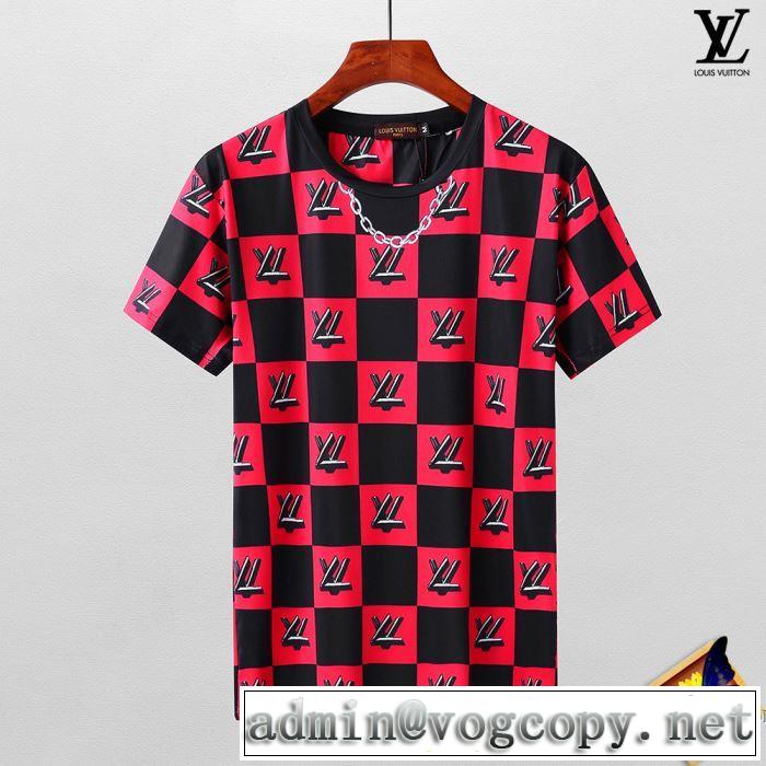 高感度アイテム シンプル 半袖Tシャツ ルイ ヴィトン LOUIS VUITTON 2色可選 2018春夏新作